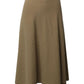 Max Mara Midi Skirt in Camel Lana Vergine