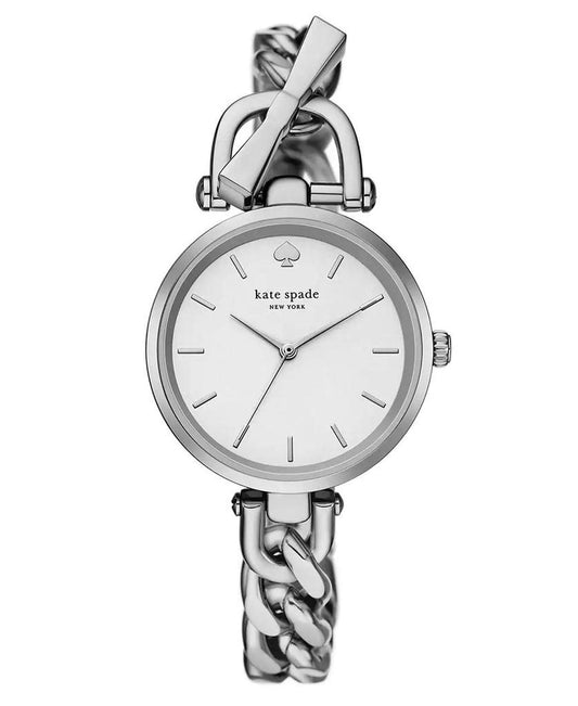 Women's Holland Three-Hand Silver-Tone Watch 34mm