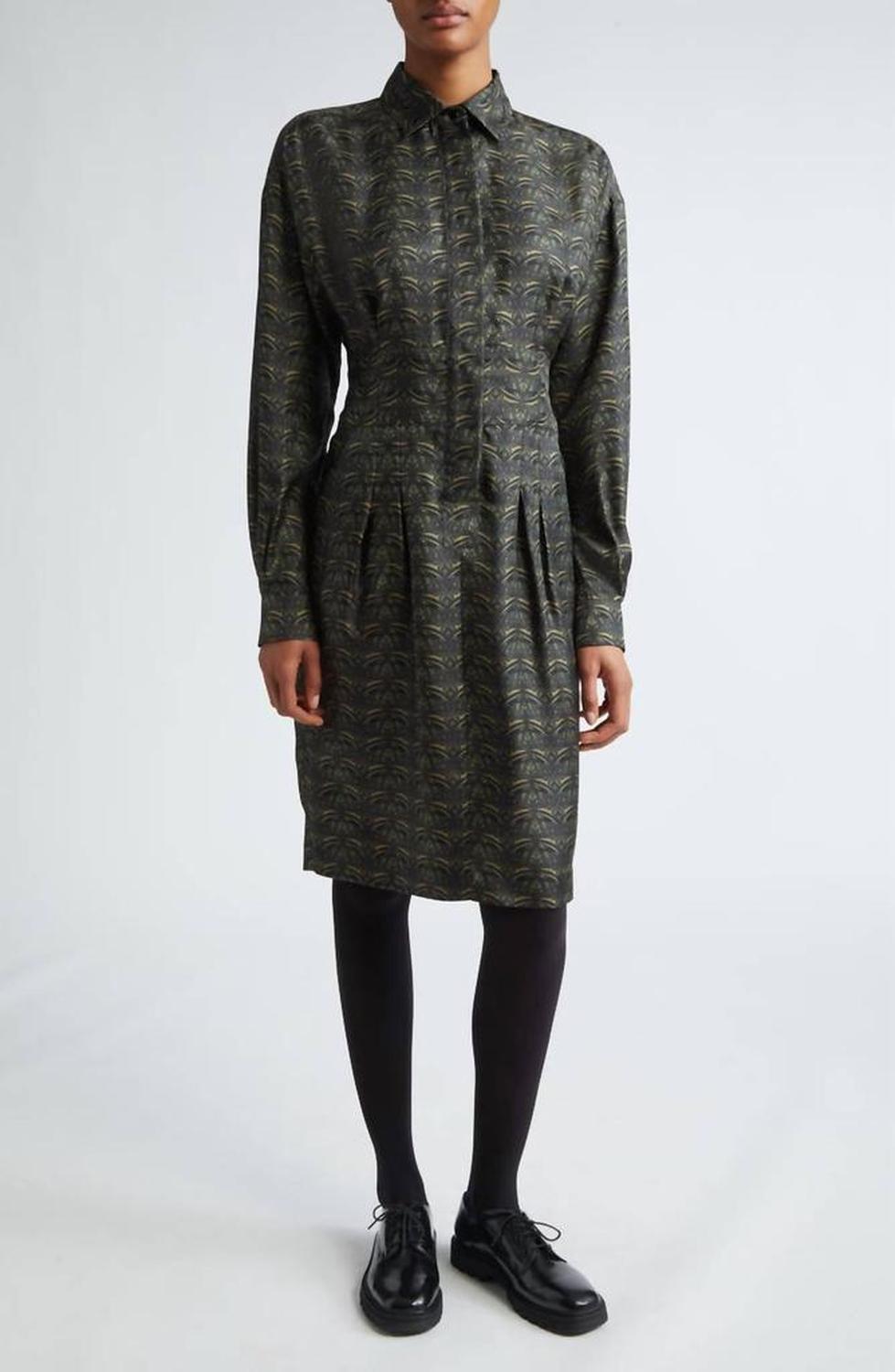 Panfilo Dress In Dark Green