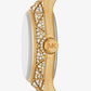 Oversized Raquel Pavé Gold-Tone Watch