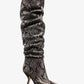 Luna Snake Embossed Leather Boot