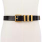 MICHAEL Women's Gold-Tone Leather Belt