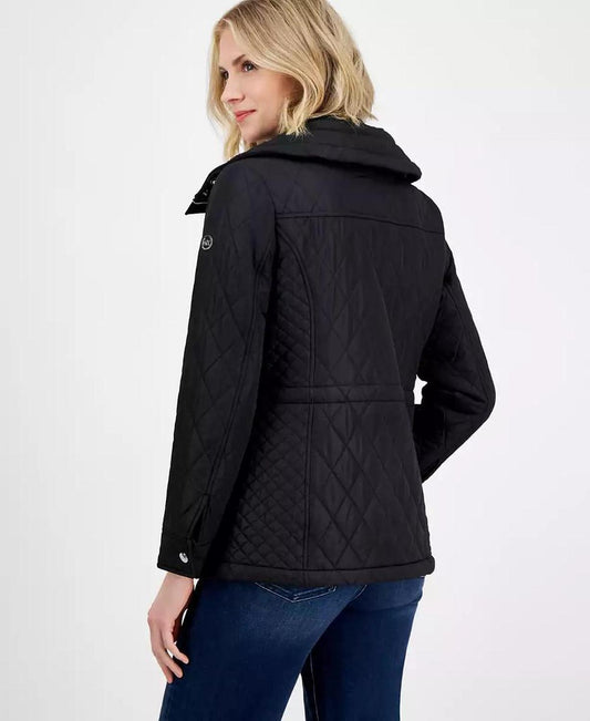 Women's Quilted Hooded Zip-Front Coat, Exclusively at Macy's