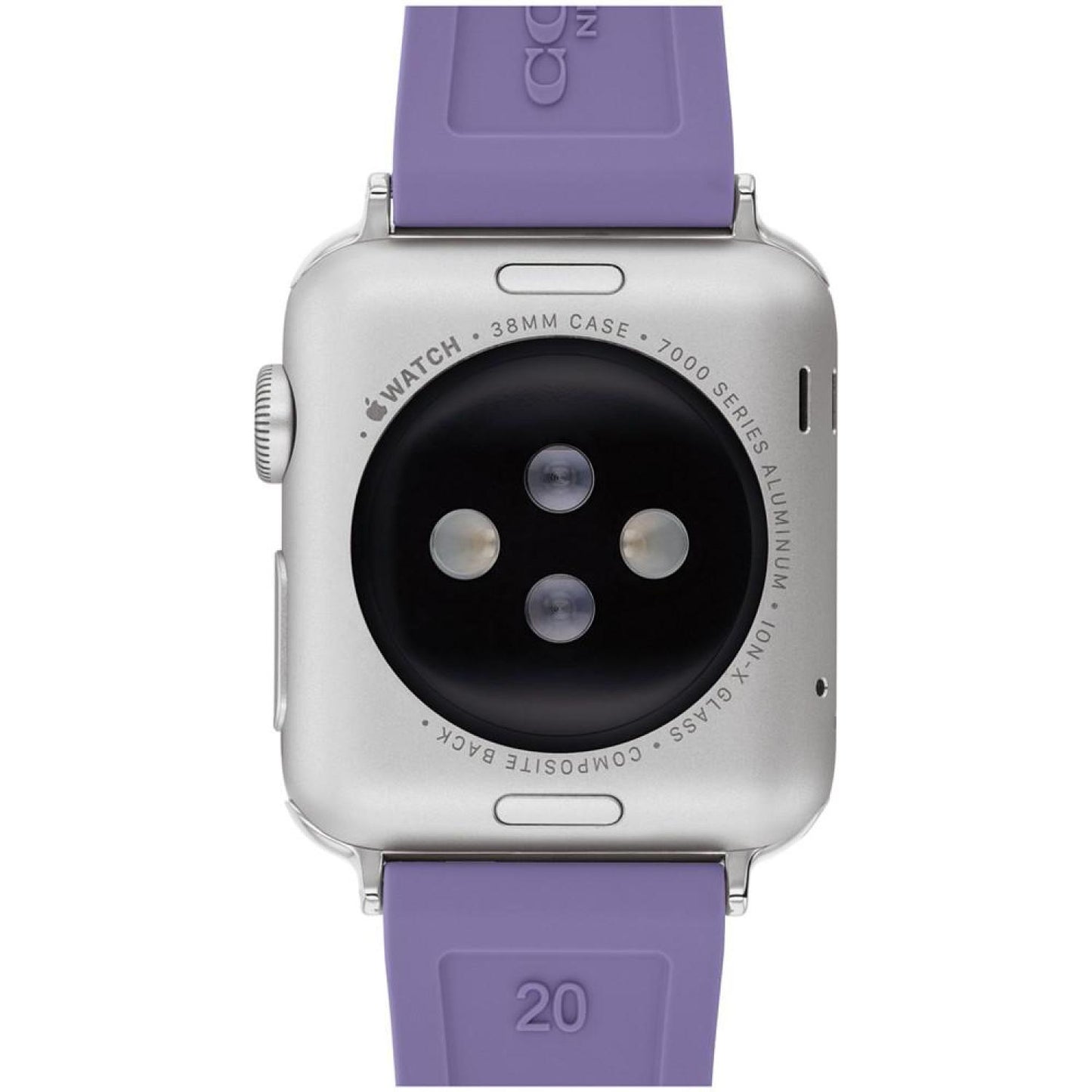 Women's Signature Purple Silicone Strap for Apple Watch, 38, 40, 41mm