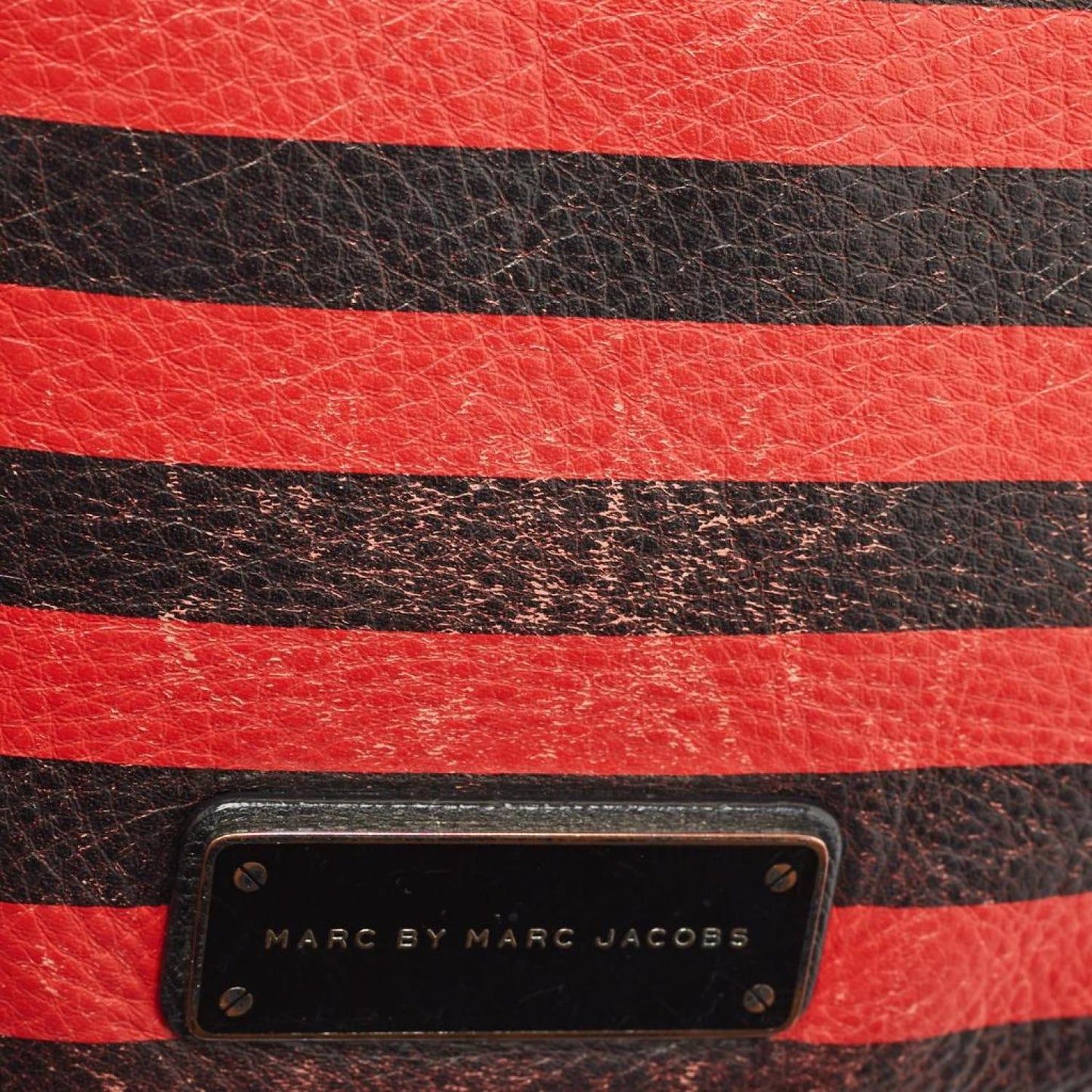 Marc By Marc Jacobs  Stripe Leather Percy Flap Crossbody Bag