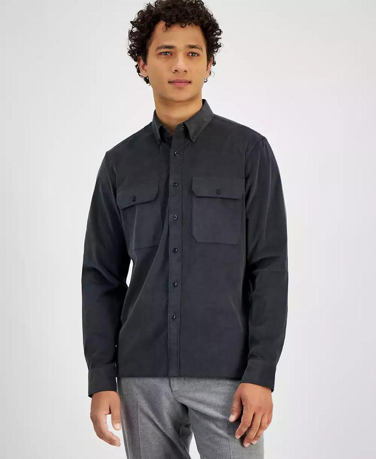 Men's Classic-Fit Micro-Cord Shirt