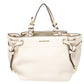 Michael Kors Cream Leather Greta Shoulder Bag