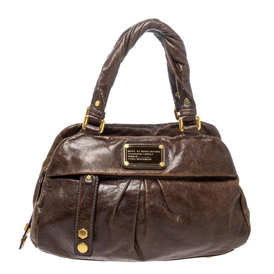 Marc By Marc Jacobs Leather Twisted Q Groove Satchel