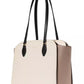 Taylor Colorblocked Pebbled Leather Large Tote