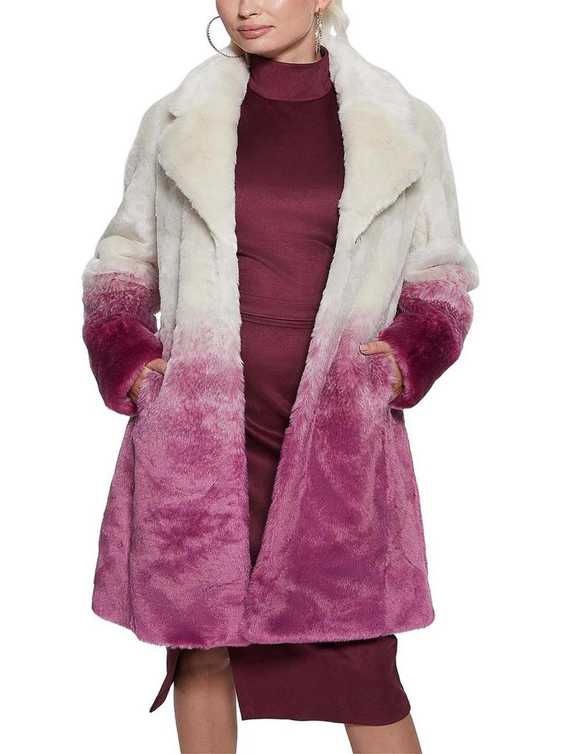 Womens Faux Fur Winter Faux Fur Coat