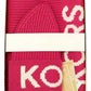 KORS Fisherman's Rib Beanie and Scarf Set