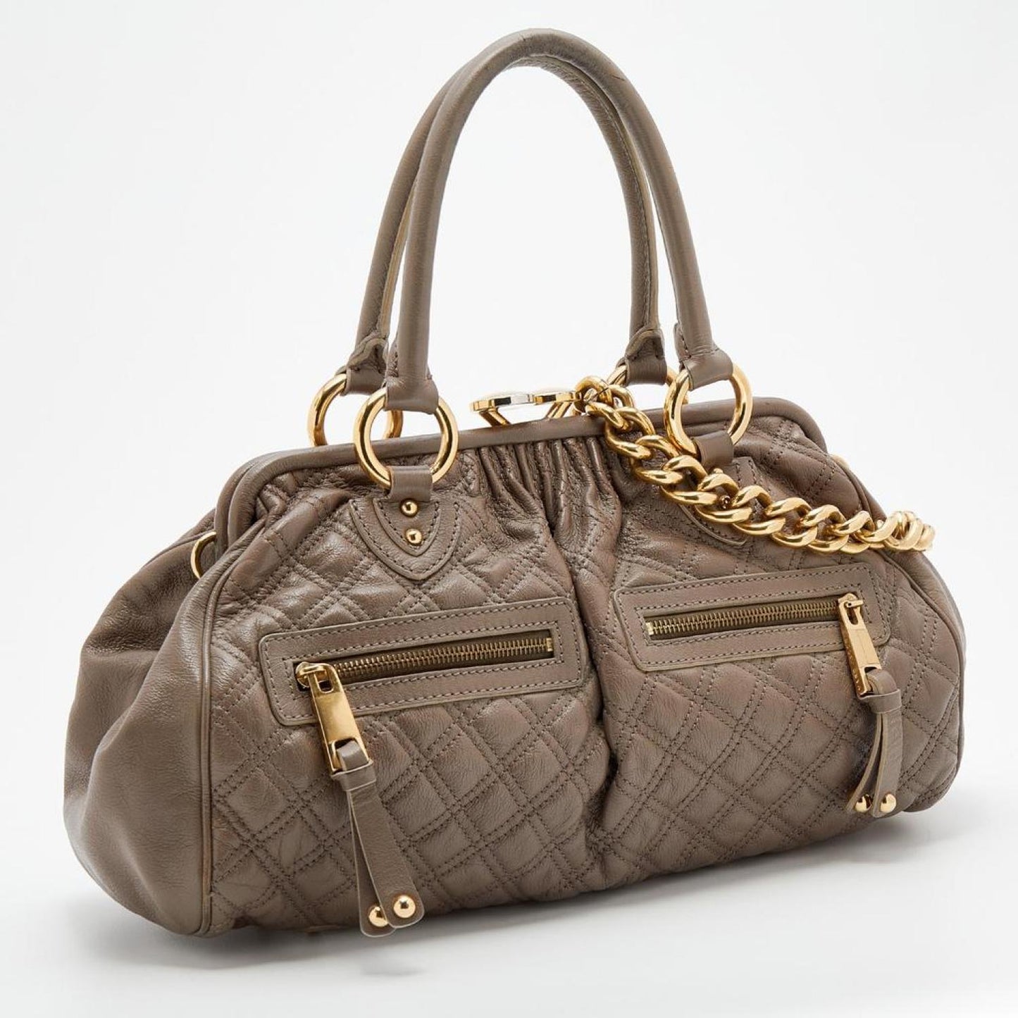 Marc Jacobs Quilted Leather Stam Satchel