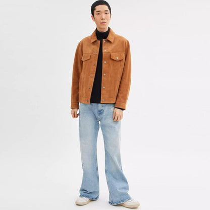 Coach Outlet Suede Leather Jacket