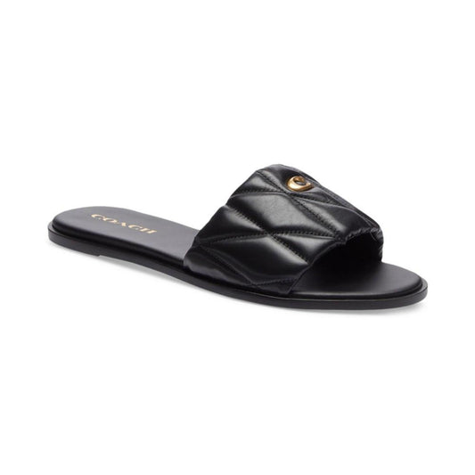 Women's Holly Quilted Puffy "C" Slide Flat Sandals