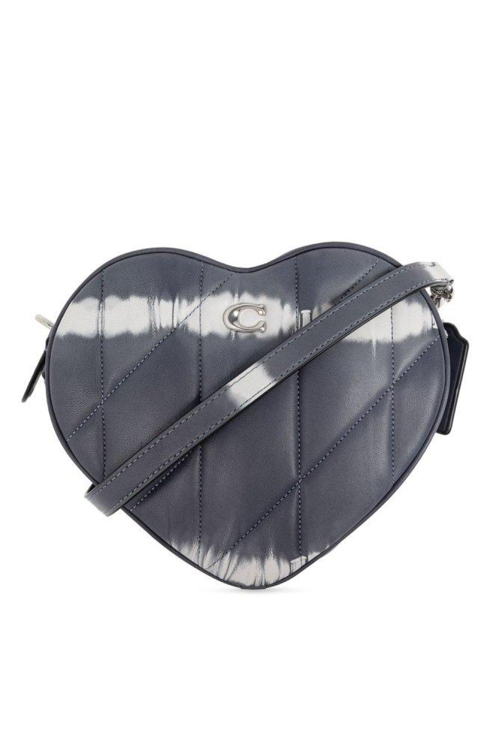 Coach Tie-Dyed Heart Shaped Shoulder Bag