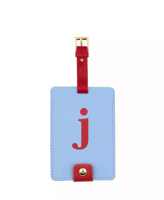 New York Just Mine Initial Luggage Tag, J