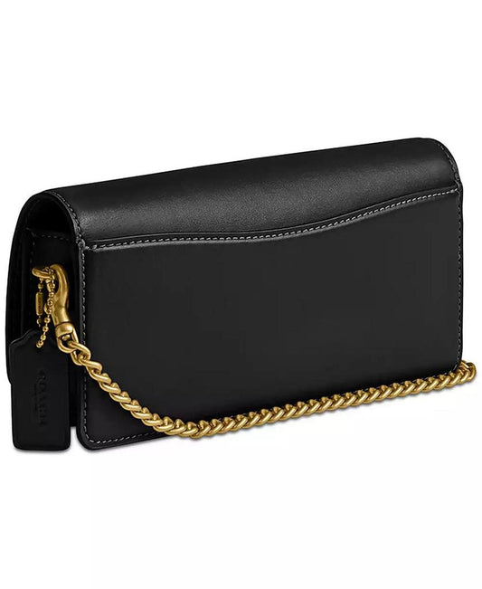 Refined Leather Essential Long Wallet on Chain