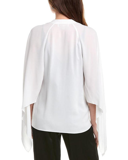 Silk Flare Wrap Top