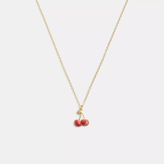 Cherry Charm Pendant Necklace