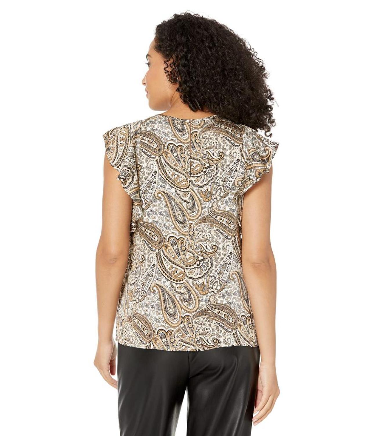 Drama Patchwork Paisley Top