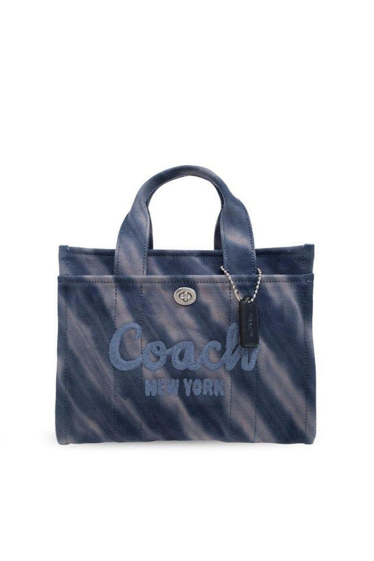 Coach Logo Embroidered Tie-Dyed Cargo Tote Bag