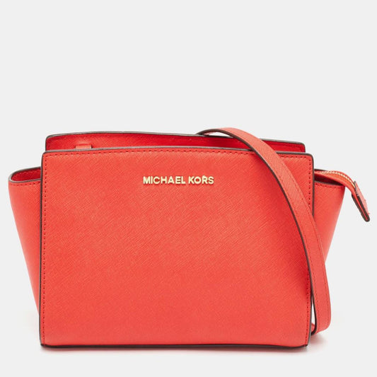 Michael Michael Kors Saffiano Leather Medium Selma Crossbody Bag