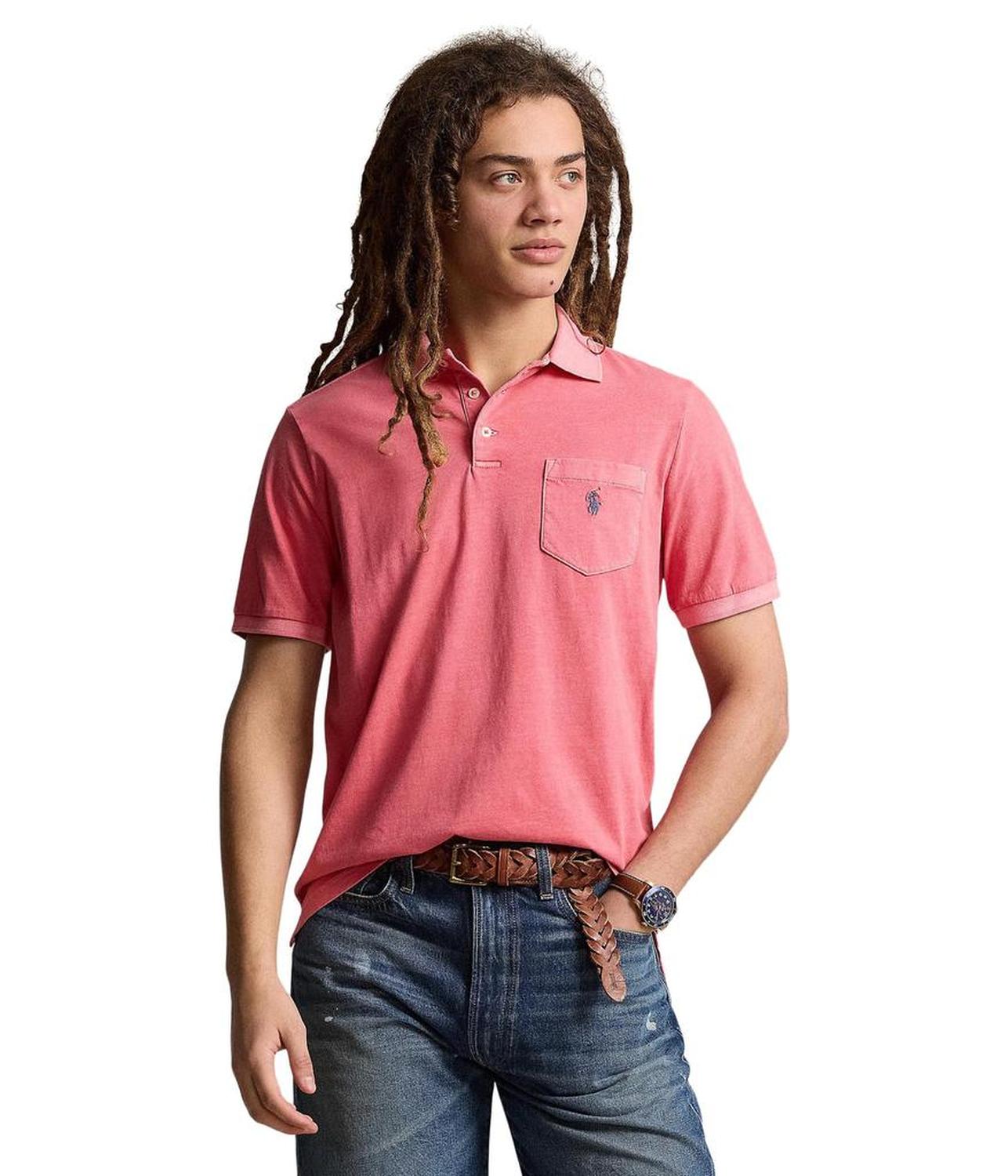 Classic Fit Garment-Dyed Polo Shirt