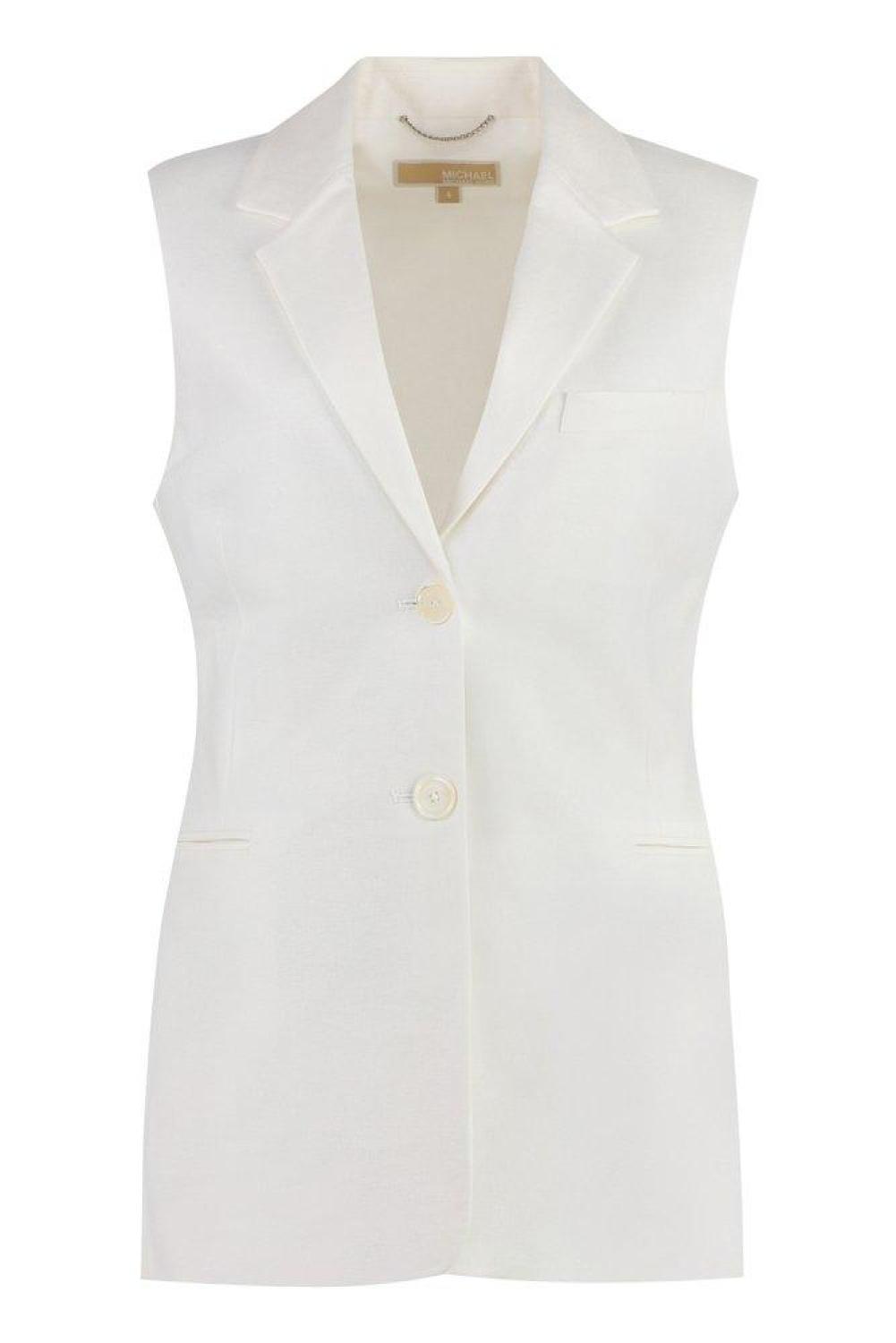 Michael Michael Kors Sleeveless Single-Breasted Blazer