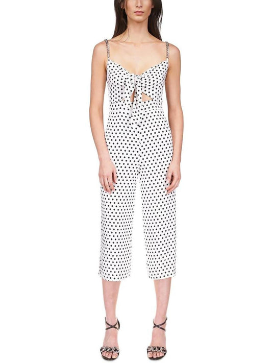 Womens Polka Dot Viscose Jumpsuit