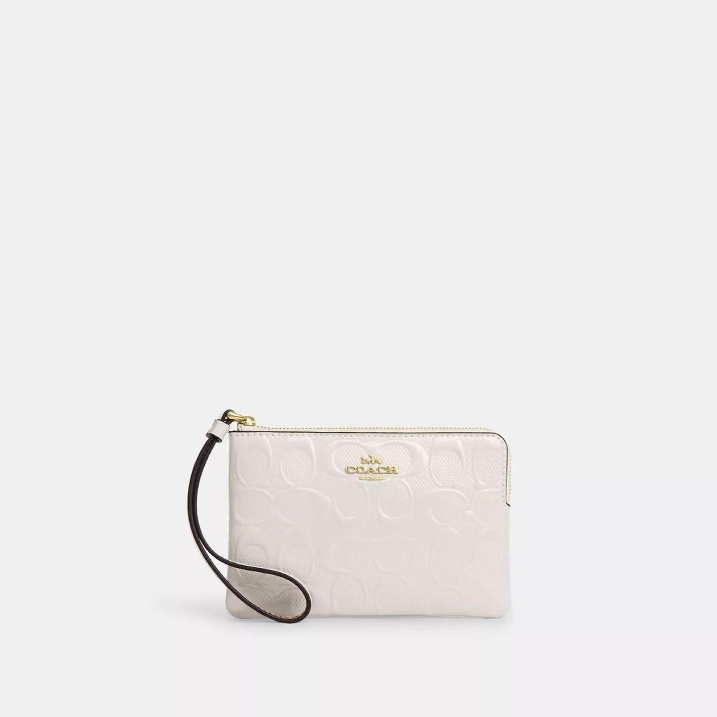 Coach Outlet Corner Zip In Signature Leather