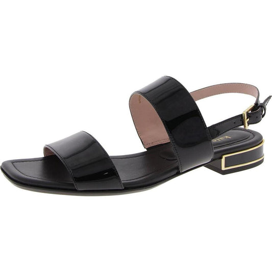 Merritt Sandal Womens Buckle Patent Leather Slingback Sandals