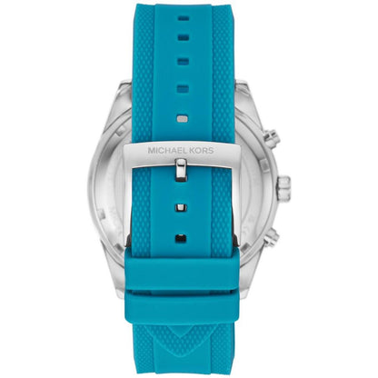 Women's Hadyn Chronograph Santorini Blue Silicone Watch 42mm