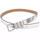 MICHAEL Women's Gold-Tone Leather Belt