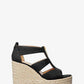 Etta Linen Blend Wedge Sandal