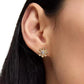 Gold-Tone Bursting Blooms Stud Earrings