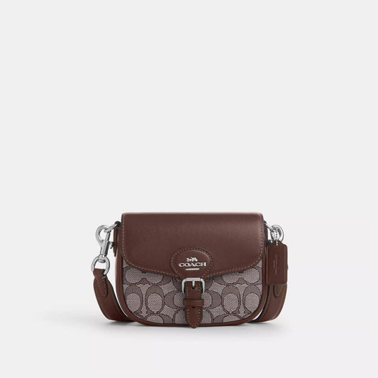 Coach Outlet Amelia Saddle Bag In Signature Jacquard