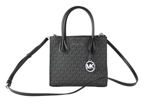 Michael Kors Mercer Medium  Signature Leather Messenger Crossbody Women's Handbag