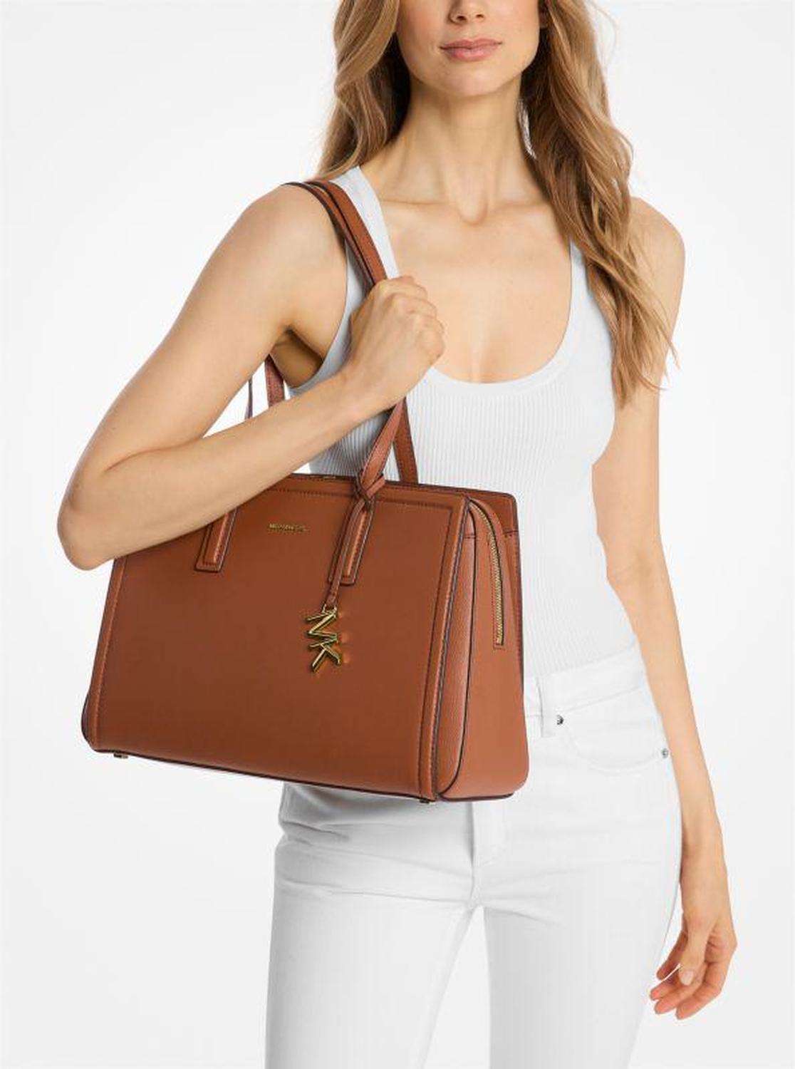 Laila Medium Leather Tote Bag