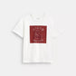 New Year Signature Square T Shirt In Organic Cotton With Snake Graphic