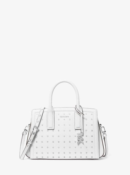 Laila Small Studded Leather Satchel