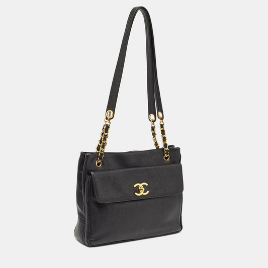 Chanel  Caviar Leather Classic Pocket Shoulder Bag