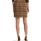 Petite Plaid Ruffle-Trim Georgette Skirt