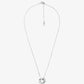 Precious Metal-Plated Sterling Silver Pavé Necklace