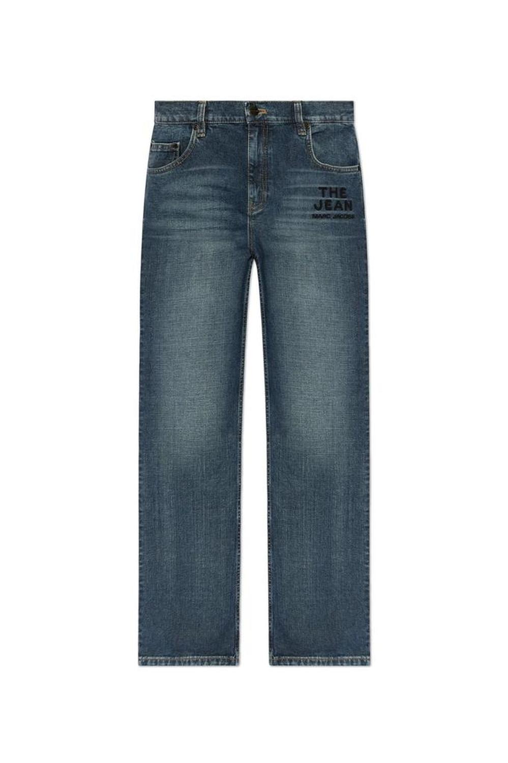 Marc Jacobs Logo Embroidered Straight-Leg Jeans