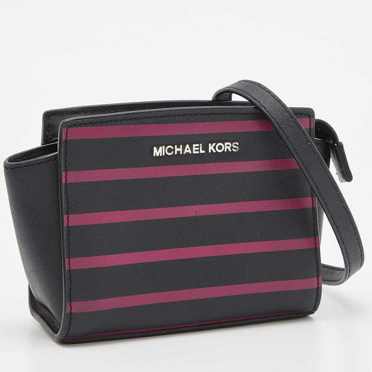 Michael Kors  Saffiano Leather Mini Selma Crossbody Bag