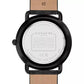 Men's Elliot Signature Charcoal Leather Strap Watch 41mm