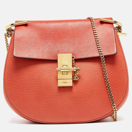 Chloe Two Tone Leather Medium Drew Shoulder Bag