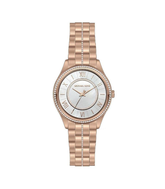 Michael Kors Lauryn MK3716 Women's Rose Gold-Tone Quartz 33mm Watch