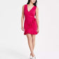 Women's Ruffle-Trim Surplice-Neck Knit Dress