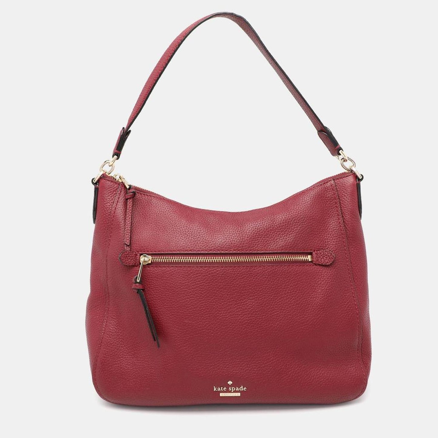 Kate Spade Burgundy Leather Jackson Street Hayden Hobo..